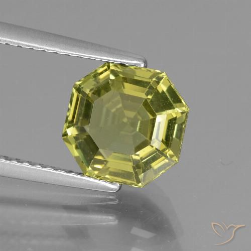 2.81ct Natural Medium Yellow Apatite, Emerald Cut, VS