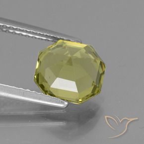 Apatite Gemstone in 8.5 x 7.3 mm Size for Sale, Apatite Stone in Medium Yellow Color