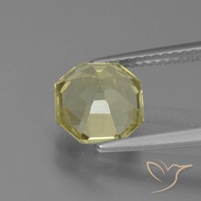 Apatite Gemstone in 8 x 8 mm (calibrated) Size for Sale, Apatite Stone in Greenish Yellow Color