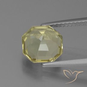 Apatite Gemstone in 8.5 x 8.4 mm Size for Sale, Apatite Stone in Medium Yellow Color