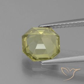 Apatite Gemstone in 8 x 8 mm (calibrated) Size for Sale, Apatite Stone in Medium Yellow Color