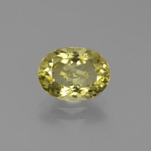 Golden Green Brown Apatit Edelstein - 1.6ct Oval facettiert (ID: 439269)