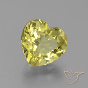 2.27 ct Golden Apatite Stone, Natural Apatite in Heart Facet Shape for Sale