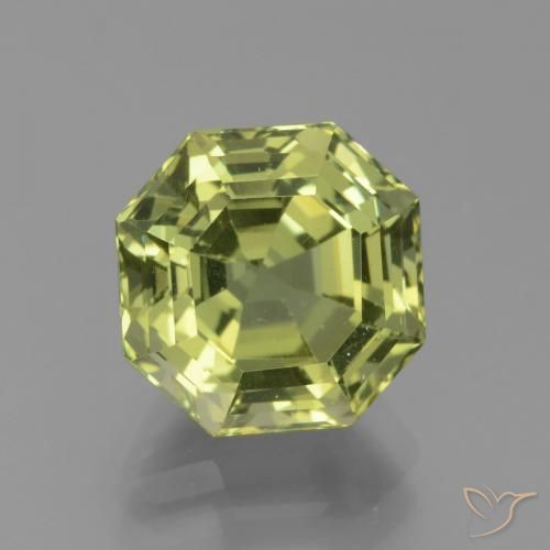 5.10ct Natural Medium Light Green Apatite, Emerald Cut, VS