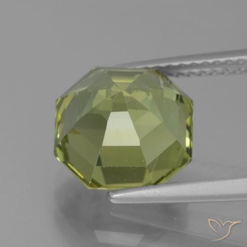 Apatite Gemstone in 10 x 10 mm (calibrated) Size for Sale, Apatite Stone in Medium Light Green Color