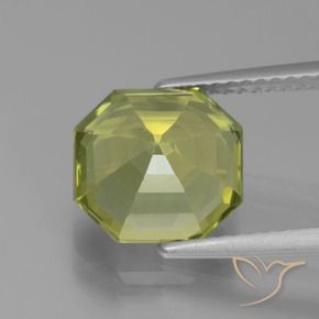 Apatite Gemstone in 9.6 x 9.3 mm Size for Sale, Apatite Stone in Medium Light Green Color
