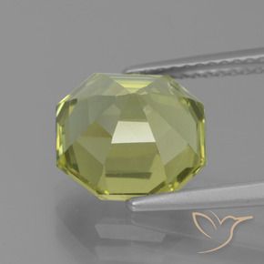 Apatite Gemstone in 10 x 10 mm (calibrated) Size for Sale, Apatite Stone in Yellow Green Color