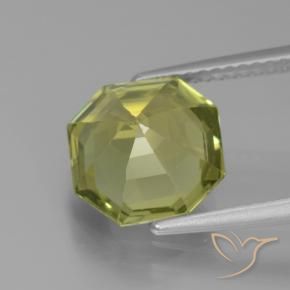 Apatite Gemstone in 9.6 x 9.5 mm Size for Sale, Apatite Stone in Green Yellow Color