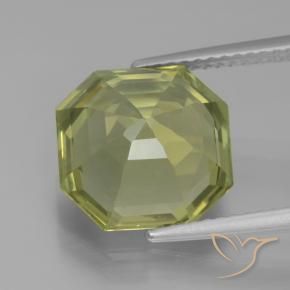 Apatite Gemstone in 11 x 11 mm (calibrated) Size for Sale, Apatite Stone in Yellowish Green Color
