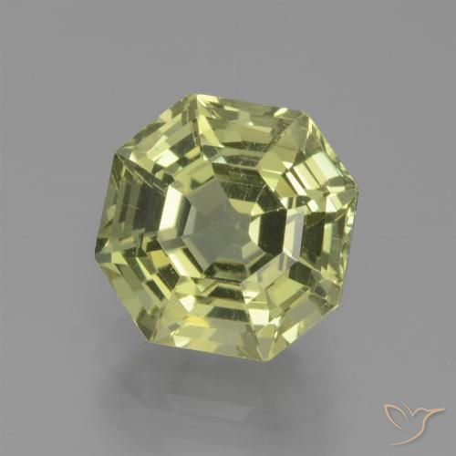 2.66ct Natural Yellow Green Apatite, Emerald Cut, VS