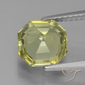 Apatite Gemstone in 8 x 8 mm (calibrated) Size for Sale, Apatite Stone in Green Yellow Color