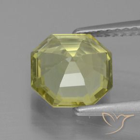 Apatite Gemstone in 8 x 8 mm (calibrated) Size for Sale, Apatite Stone in Medium Yellow Color