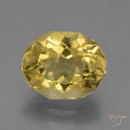 5.24ct Natural Light Yellow Apatite, Oval, VVS-VS, Photo A
