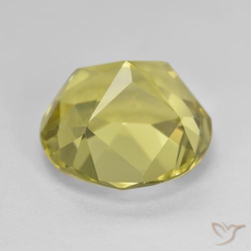 Apatite Gemstone in 12 mm (calibrated) Size for Sale, Apatite Stone in Pale Yellow Color