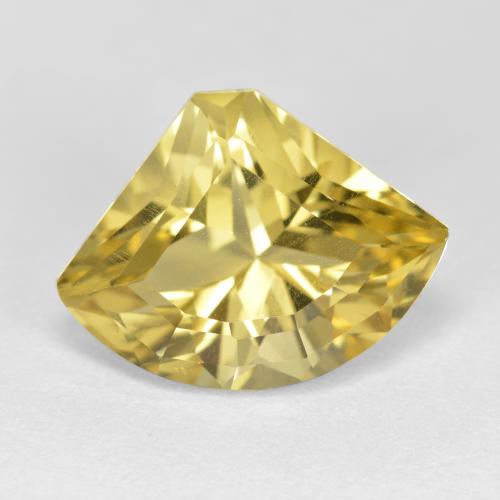5.84 ct Yellow Apatite Gemstone, Apatite Gem in Fancy Facet Shape for Sale.