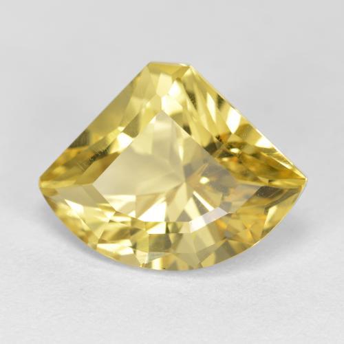 5.84 ct Yellow Apatite Stone, Natural Apatite in Fancy Facet Shape for Sale