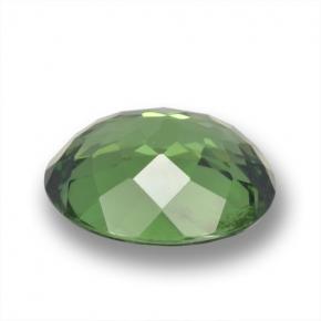 Apatite Gemstone in 10.1 x 8.6 mm Size for Sale, Apatite Stone in Deep Forest Green Color