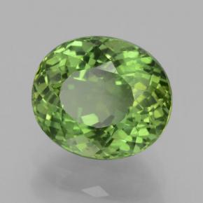 2.18 ct Green Apatite Stone, Natural Apatite in Oval Facet Shape for Sale