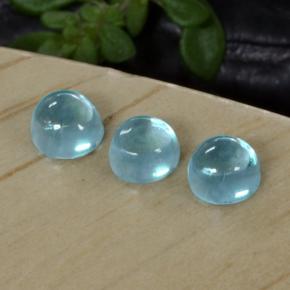 Apatite Gemstones in 3.3 mm Size for Sale, Apatite Stones in Green Blue Color