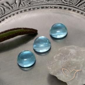 Apatite Gemstones in 5 mm (calibrated) Size for Sale, Apatite Stones in Greenish Blue Color