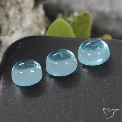 1.46ctw Natural Deep Maya Blue Apatite, Round, Transparent