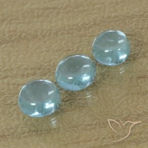 Apatite Gemstones in 5 mm (calibrated) Size for Sale, Apatite Stones in Greenish Blue Color