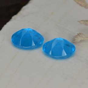 Apatite Gemstones in 5.1 x 4.1 mm Size for Sale, Apatite Stones in Deep Baby Blue Color