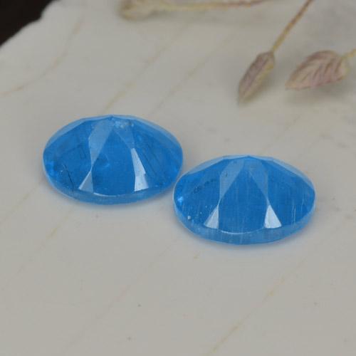 Apatite Gemstones in 5.1 x 4 mm Size for Sale, Apatite Stones in Intense Blue Color