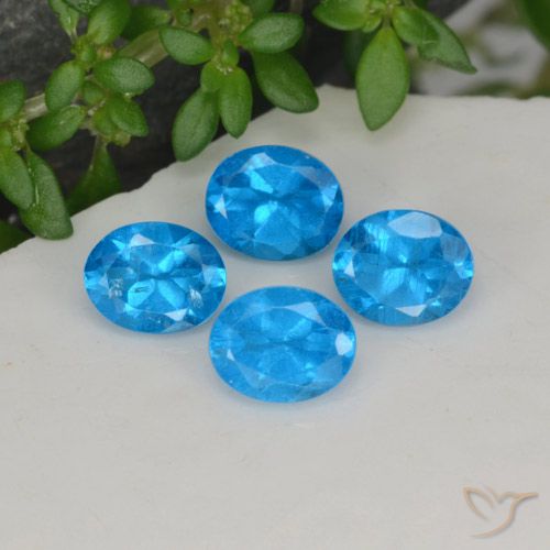 1.64ctw Natural Blue Apatite, Oval, VS-SI