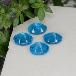Apatite Gemstones in 5 x 4 mm (calibrated) Size for Sale, Apatite Stones in Blue Color