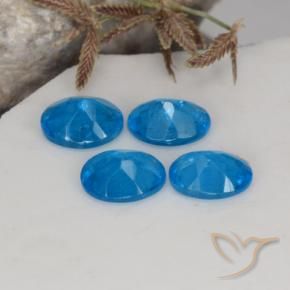 Apatite Gemstones in 5 x 4 mm (calibrated) Size for Sale, Apatite Stones in Blue Color