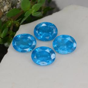 0.4ct Oval Facet Blue Apatite Gem for sale 0.4ct Oval Facet Blue Apatite Gem (ID: 468633)