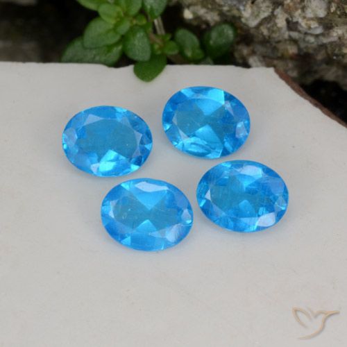 1.21ctw Natural Blue Apatite, Oval, VS-SI