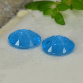 Apatite Gemstones in 5.2 x 4.2 mm Size for Sale, Apatite Stones in Intense Blue Color