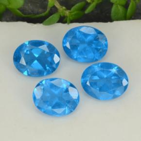 1.44 ctw Blue Apatite Gemstones, Apatite Gems in Oval Facet Shape for Sale.