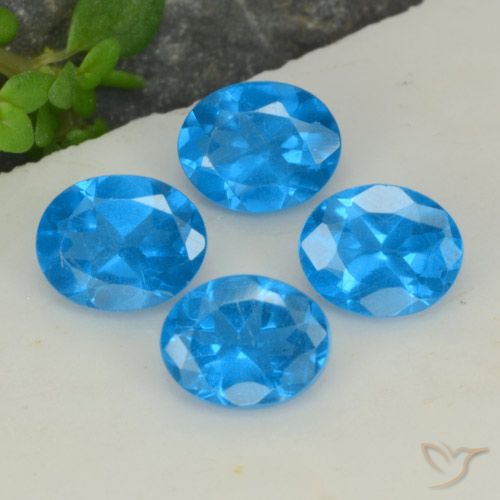 1.43ctw Natural Intense Blue Apatite, Oval, VS-SI