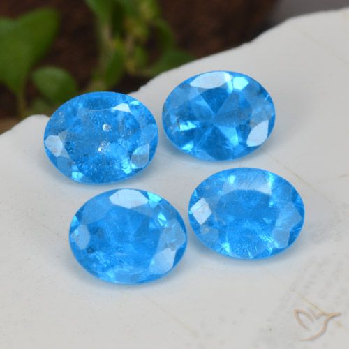 1.49ctw Natural Intense Blue Apatite, Oval, VS-SI