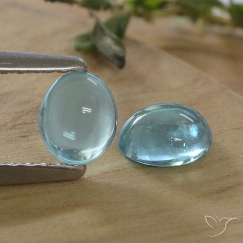 0.80ctw Natural Blue Apatite, Oval, Transparent