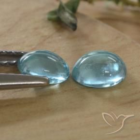 Apatite Gemstones in 5 x 4.3 mm Size for Sale, Apatite Stones in Blue Color