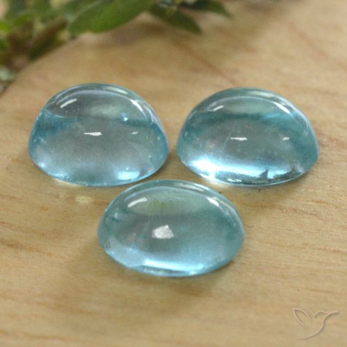 1.37ctw Natural Olympic Blue Apatite, Oval, Transparent