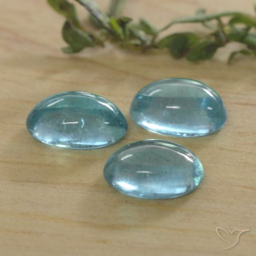 1.43ctw Natural Bright Greenish Blue Apatite, Oval, Transparent