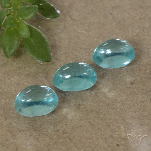 1.14ctw Natural Medium Blue Apatite, Oval, Transparent
