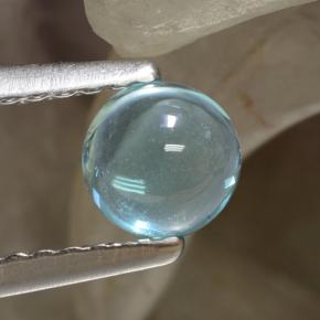 0.6ct Round Cabochon Blue Apatite Gem for sale 0.6ct Round Cabochon Blue Apatite Gem (ID: 469205)
