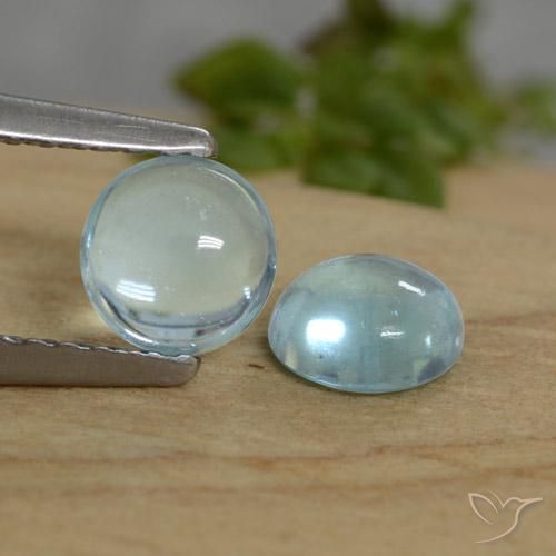 1.07ctw Natural Light Teal Apatite, Round, Transparent