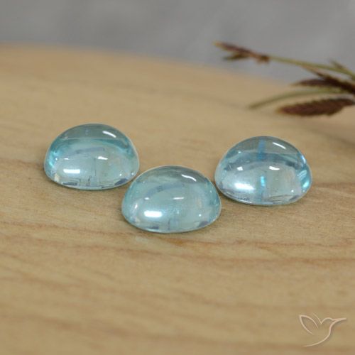 1.33ctw Natural Light Blue Apatite, Oval, Transparent