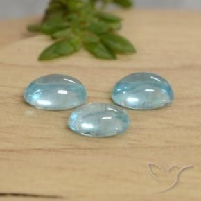 Apatite Gemstones in 6 x 4 mm (calibrated) Size for Sale, Apatite Stones in Light Blue Color