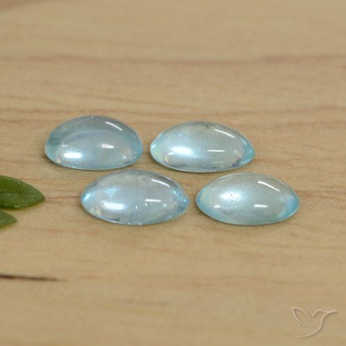 1.27ctw Natural Light Blue Apatite, Oval, Transparent