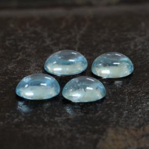 Apatite Gemstones in 4.7 x 3.4 mm Size for Sale, Apatite Stones in Aqua Blue Color