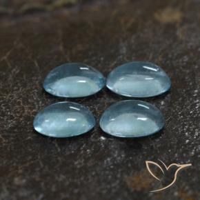 Apatite Gemstones in 4.8 x 3.3 mm Size for Sale, Apatite Stones in Light Blue Color