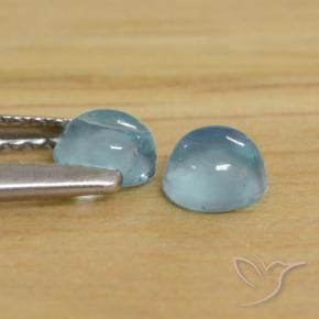 Apatite Gemstones in 4.2 mm Size for Sale, Apatite Stones in Baby Blue Color